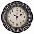 Часы настенные круг 40см корпус черный с золотом Классика Рубин 4027-001